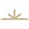 Ekena Millwork Saratoga Rough Sawn Timber Gable Bracket, Douglas Fir, 96"W x 36"H x 2"D x 6"F, 9/12 Pitch GBW096X36X0206SAR00RDF - alternate 1